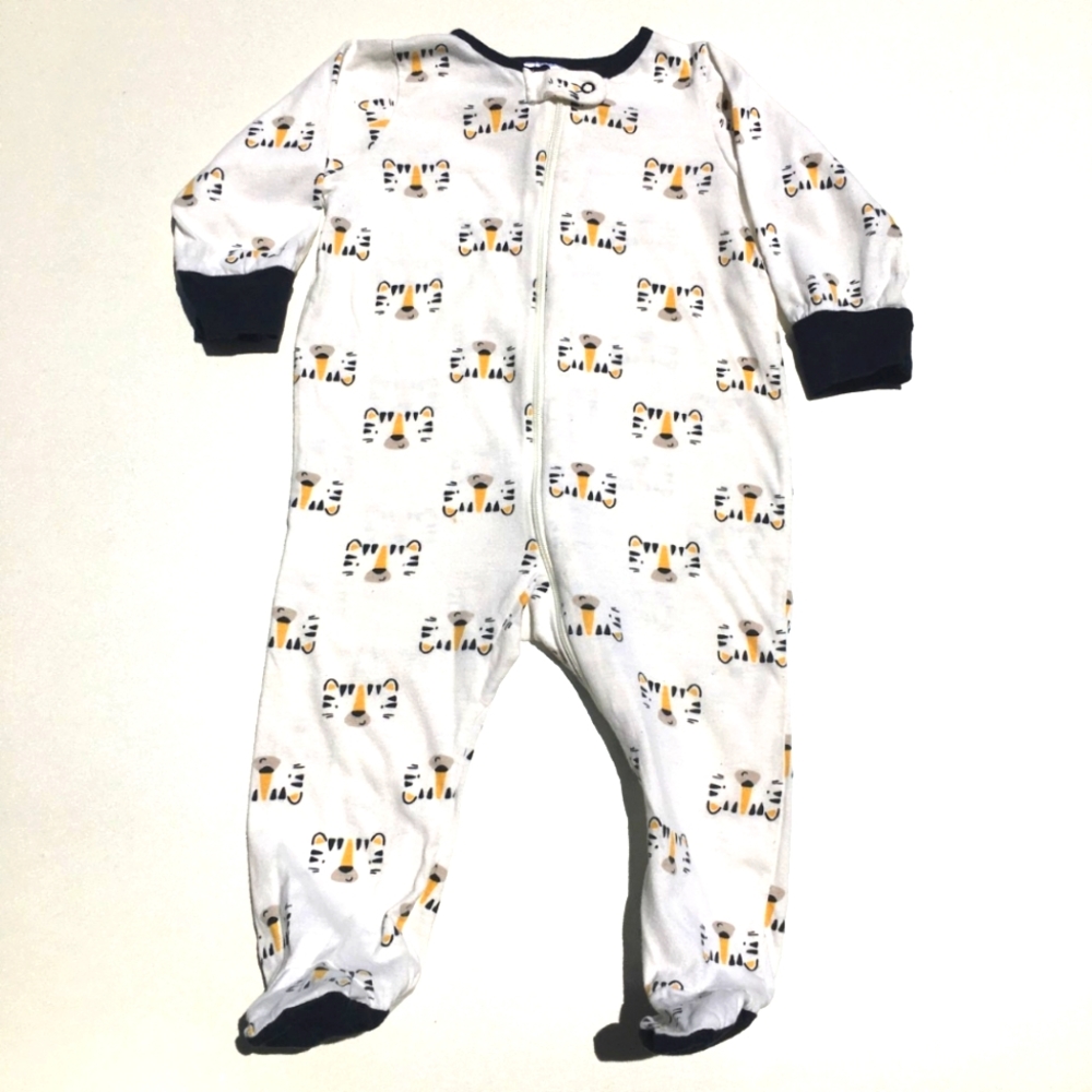 Onesies Tiger One Piece Long Sleeve Pajamas Size 6-9 Months